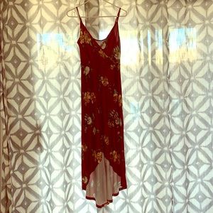 Spaghetti strap wrap dress